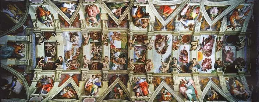 Микеланджело Буонарроти 14751564 Роспись плафона 15081512 Фреска Около - фото 43