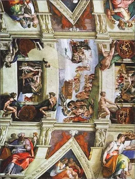 Микеланджело Буонарроти 14751564 Роспись плафона Фрагмент 15081512 - фото 45