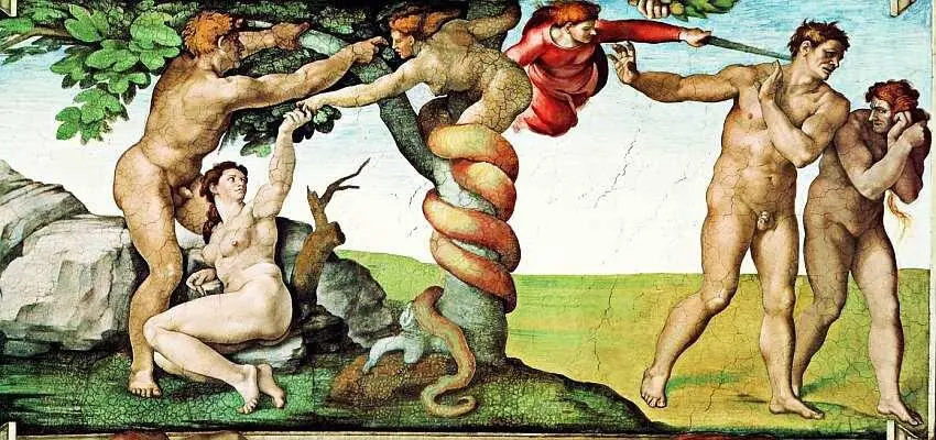 Микеланджело Буонарроти 14751564 Грехопадение и изгнание из рая Фрагмент - фото 46