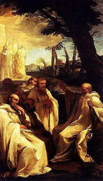 Андреа Сакки 15991661 Видение святого Ромуальда Около 1631 Холст масло - фото 91
