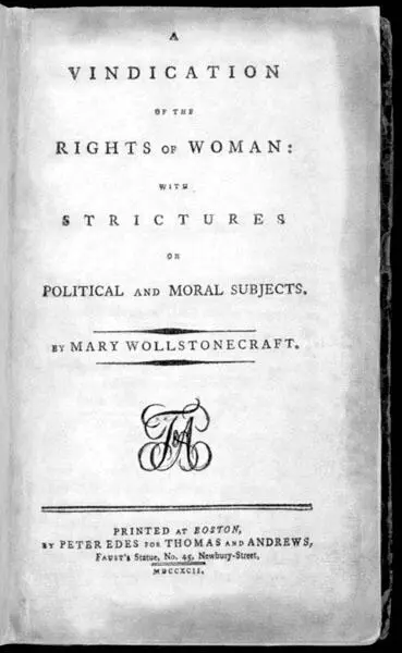 Первое американское издание трактата Защита прав женщин 1792 Бес - фото 18