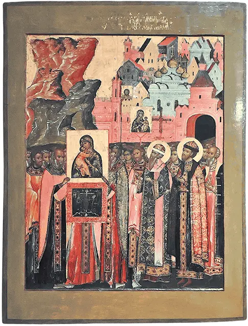 Сретение Владимирской иконы Богоматери XVII в В конце XIV века для Азии - фото 41