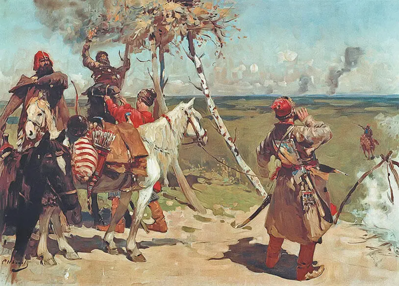 С В Иванов На сторожевой московской границе 1907 г Слабость военных сил - фото 96