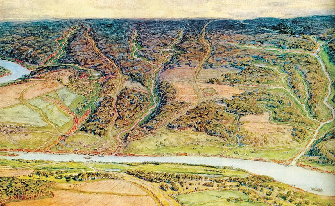 А М Васнецов Москва городок и окрестности в середине XII века 1929 г - фото 109