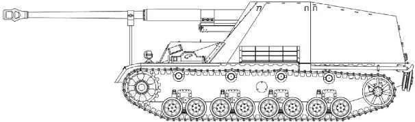 Nashorn Истребитель танков Насхорн на огневой позиции Восточный фронт - фото 122