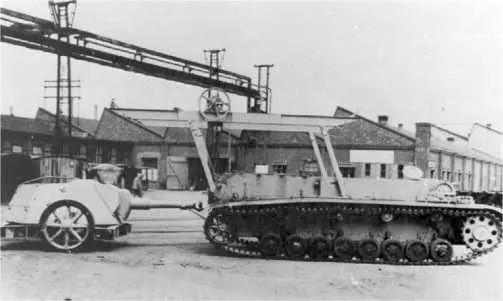 105мм самоходная гаубица Heuschrecke 10 Башня снята и установлена на колесный - фото 130