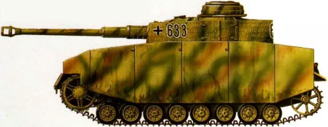 PzIV AusfH 2я танковая дивизия СС Рейх Франция 1944 год - фото 158