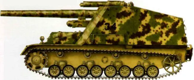 15 cm Panzerhaubitze auf GW IIIIV Hummel Танковая дивизия Фельдхернхалле - фото 161