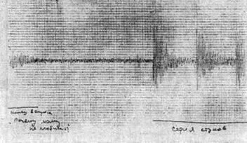 Рис 10 Фрагмент расшифровки полтергейстных стуков на шлейфовом осциллографе - фото 10