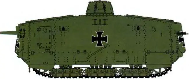 Танк A7V 507 из состава 3го штурмового отделения апрель 1918 г Танк - фото 135