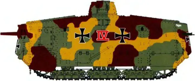 Танк A7V 528 Хаген из состава 2го штурмового отделения майиюнь 1918 г - фото 139