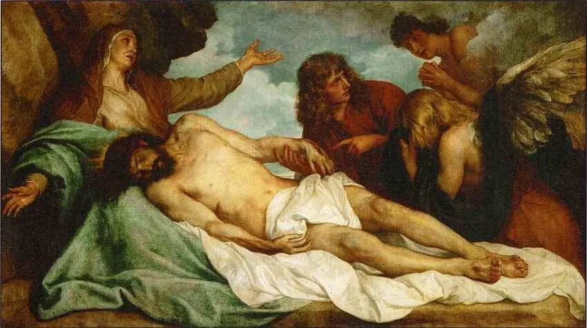 Антонис ван Дейк 15991641 Оплакивание Христа 1635 Холст масло 115x208 - фото 41