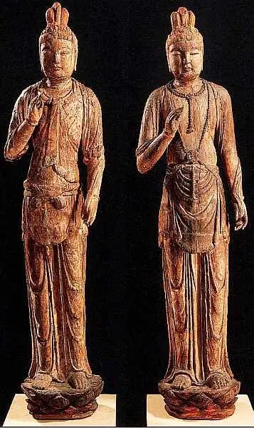 Два бодхисатвы Китай Династия Сун X век Дерево Высота 141 Учение о - фото 71