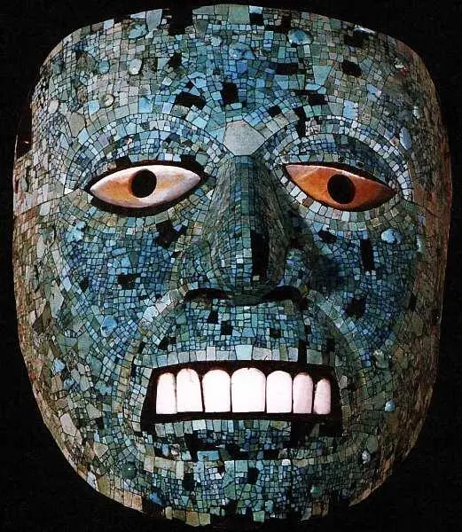Маска бога Кецалькоатля Мексика Культура миштеков около 14001521 Мозаика из - фото 81