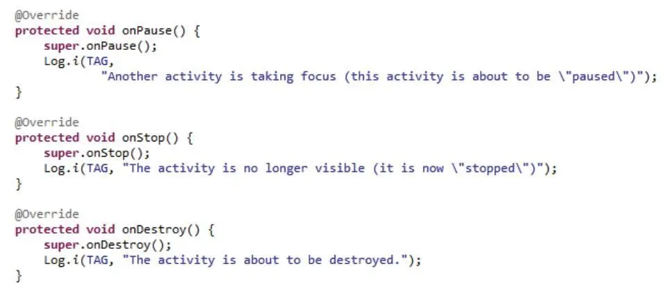 Когда Activity становятся видимыми Android иногда вызывает метод onStart а - фото 11