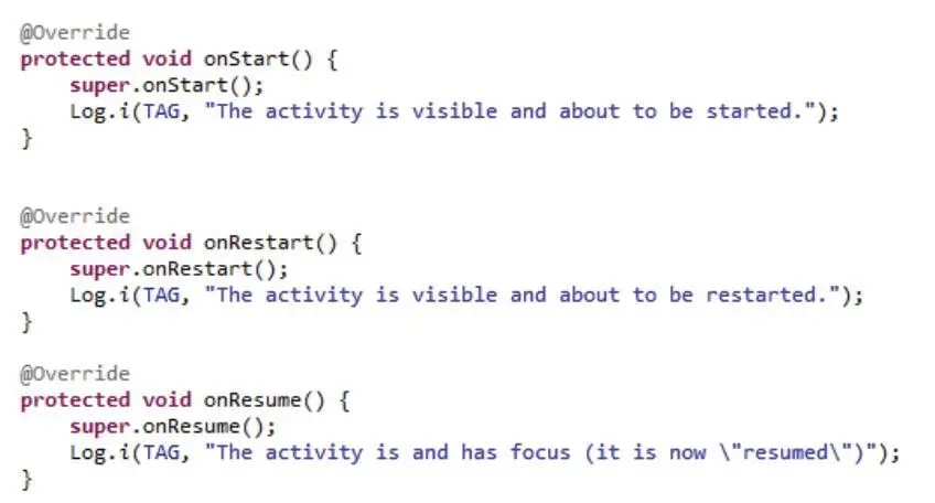 Когда Activity становятся видимыми Android иногда вызывает метод onStart а - фото 10