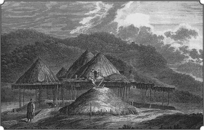 Джон Веббер Летний и зимний типы жилищ на Камчатке 1785 г На следующий - фото 256