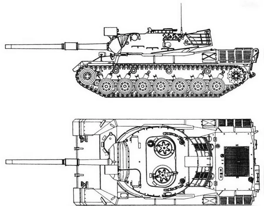 Leopard 1 Leopard 1А1А1 Leopard 1А4 1974 г шестая серийная партия - фото 19