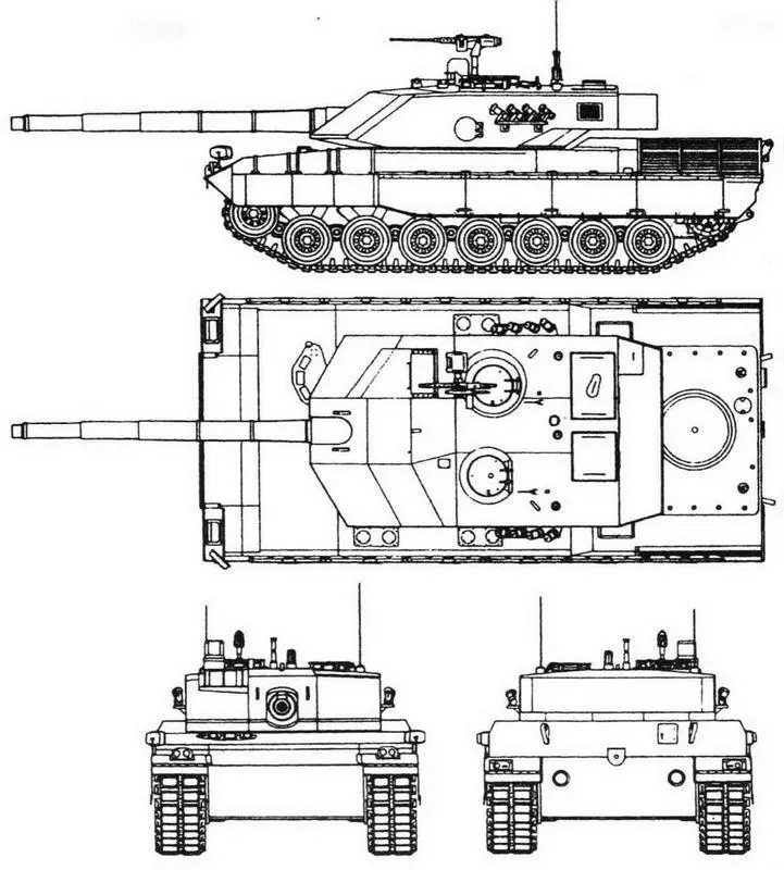 C1 Ariete Танк С1 фактически является итальянским вариантом танка Леопард 2 - фото 39