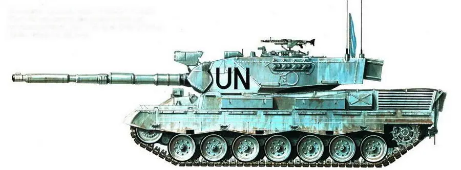 Основной боевой танк Leopard 1A5DK Датский контингент Международных сил по - фото 52