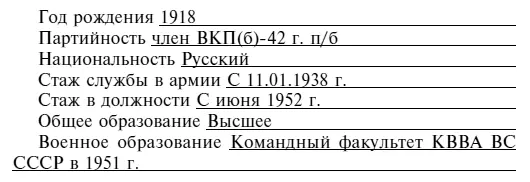 Недостатки отмеченные в предыдущей аттестации в 1951 г По аттестации в КВВА - фото 94