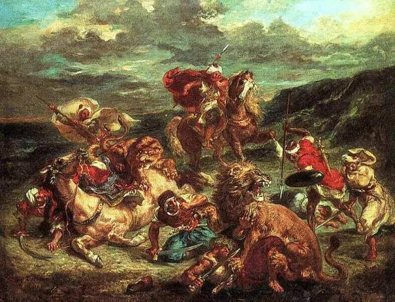 ЭженФердинандВиктор Делакруа 17981863 Охота на львов 18601861 Холст - фото 29