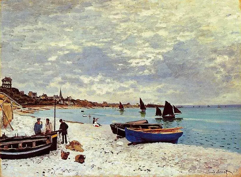 Клод Моне 18401926 Пляж в СентАдресс 1867 Холст масло 758x1025 Клод - фото 34