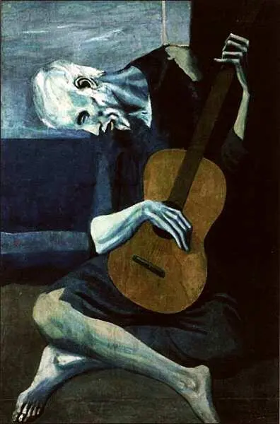 Пабло Пикассо 18811973 Старый гитарист 19031904 Дерево масло 1229x826 - фото 61