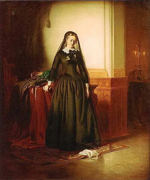 Йожеф Борсос 18211883 Вдова 1853 Холст масло 985x83 Венгерский - фото 21