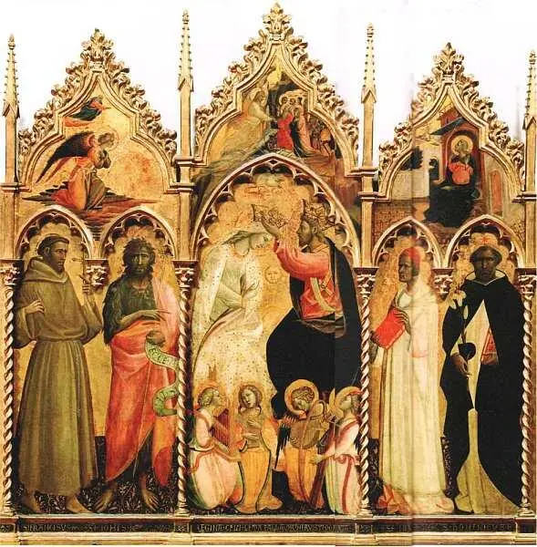 Джованни даль Понте около 13851437 Полиптих с коронованием Марии и святыми - фото 26