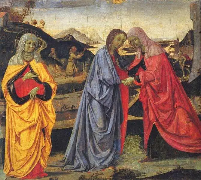 Пьетро Перуджино между 1445 и 14521523 Посещение Марией святой Елизаветы - фото 38
