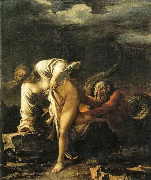 Сальватор Роза 16151673 Главк и Сцилла 1663 Холст масло 875x75 - фото 46