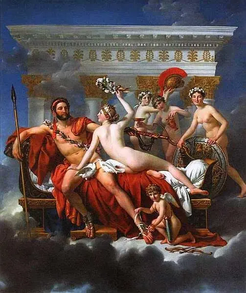 ЖакЛуи Давид 17481825 Марс обезоруженный Венерой и тремя грациями 1824 - фото 50