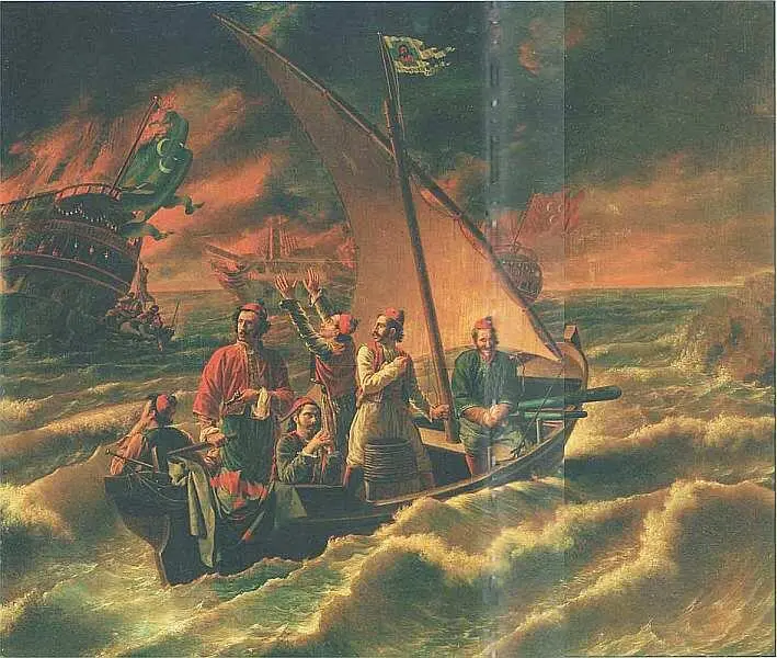 ЙозефДени Одевер 17751830 Победа османов на море Канарисом 1828 Дерево - фото 52