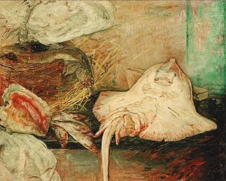 Джеймс Энсор 18601949 Скат 1892 Холст масло 80x100 Склонность Джеймса - фото 79