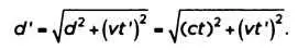 Воспользовавшись отношением d ct и возведя обе стороны в квадрат получаем - фото 53