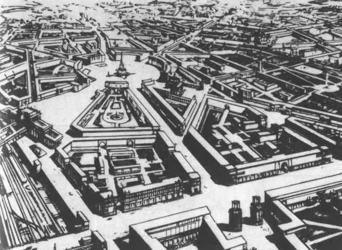 Эскиз реконструкции Дзержинского района 19331936 М И АстафьеваДлугач - фото 36
