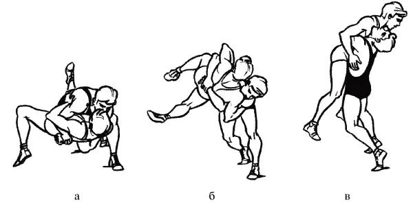 Рис 115Бросок разгибаясь с захватом туловища Рис 116Бросок разгибаясь с - фото 30