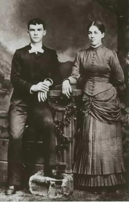 Свадебная фотография родителей Дуайта 1885 г Дуайт с братьями Эдгаром - фото 8