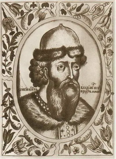 Великий князь Владимир Всеволодович Мономах Портрет из Титулярника 1672г - фото 8
