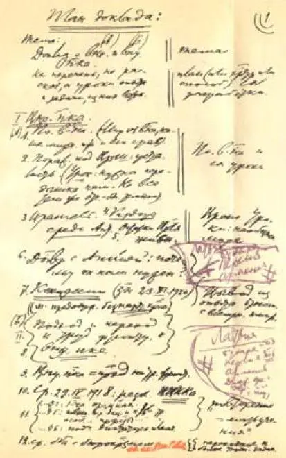 Первая страница рукописи В И Ленина План доклада на VIII Всероссийском - фото 14