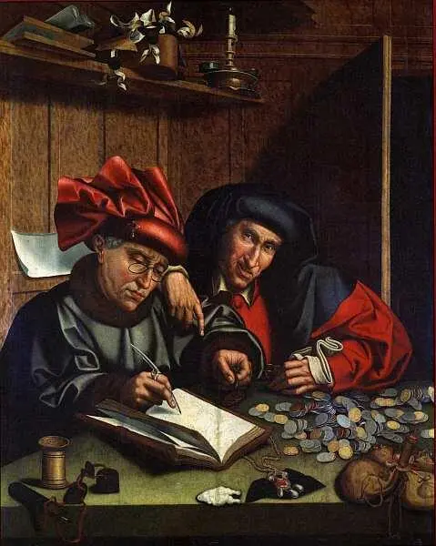 Неизвестный автор последователь Маринуса ван Реймерсвале Менялы Около 1548 - фото 6