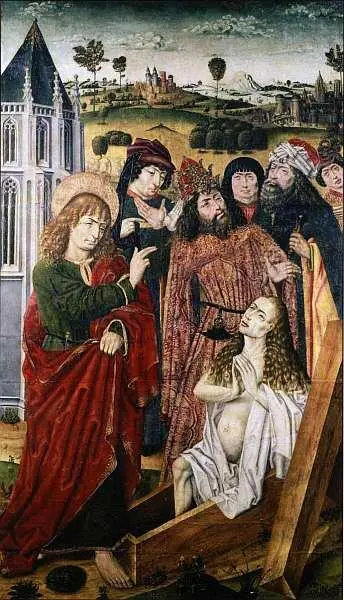 Мастер Святого Николая активен между 1465 и 1490 Воскрешение Друзианы Около - фото 7