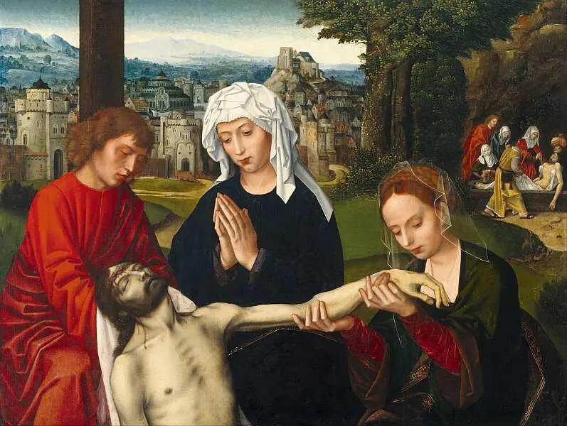 Амброзиус Бенсон до 15001550 Оплакивание у подножия креста Около 1530 - фото 11