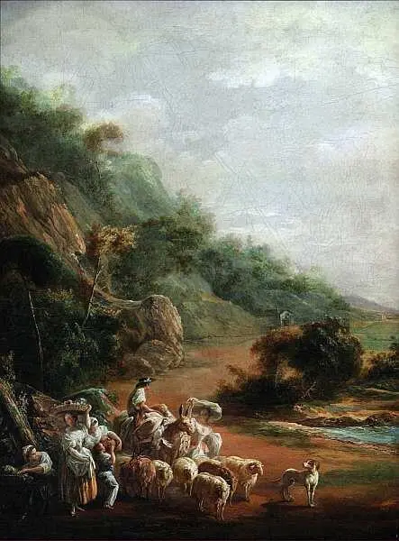 Луис ПаретиАлькасар Сцена с сельскими жителями 1786 Фрагмент Бернардо - фото 37