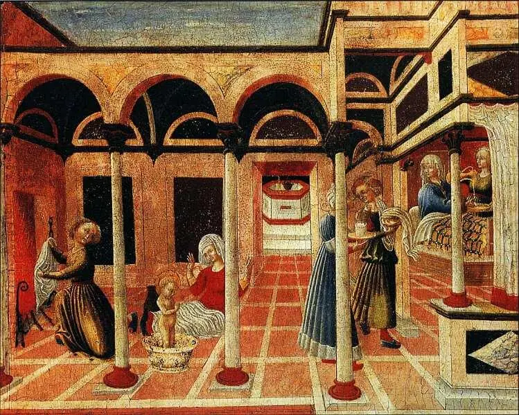Пьетро ди Джованни дАмборджо 14101449 Рождение святого Николая Барийского - фото 7