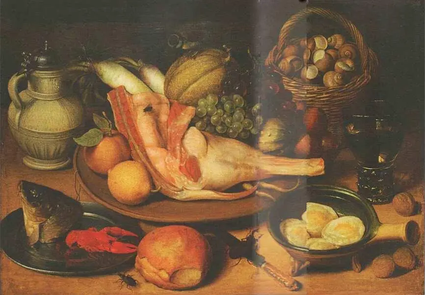 Георг Флегель 15631638 Приготовление к пище Без даты Холст масло 44x66 - фото 15