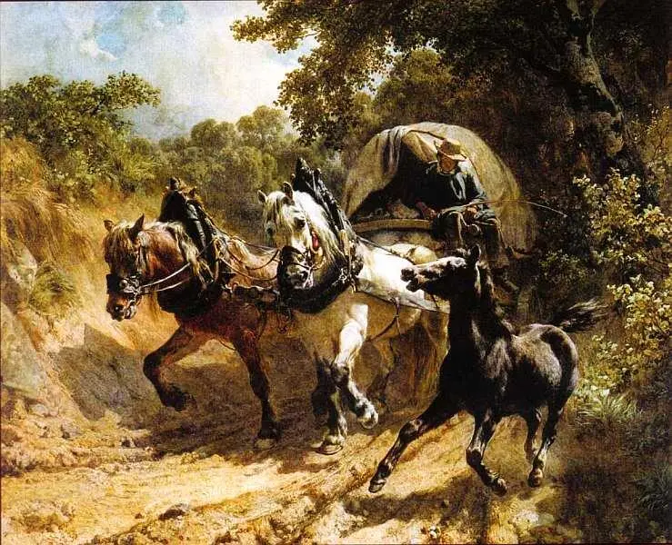 Иоганн Рудольф Коллер Фургон в низине 1855 Жан Огюст Доминик Энгр - фото 37