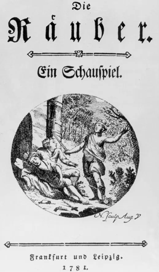 Титульный лист первого издания Разбойников 1781 года Естьли бы Шиллер - фото 14
