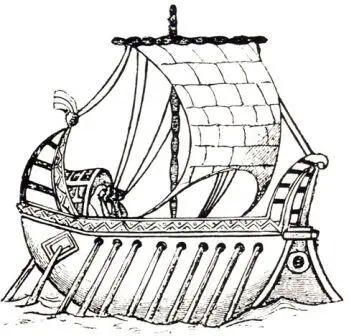 4 Парусногребное судно IX века Вместо конца света Новый свет Так случилось - фото 5